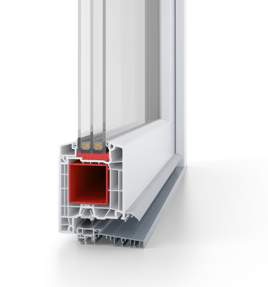 Aluplast Ideal 8000 vrata profil - konstrukcija PVC vrata sa više komora