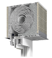 Podfasadna unutrašnja roletna - ugradnja u zid iznad prozora