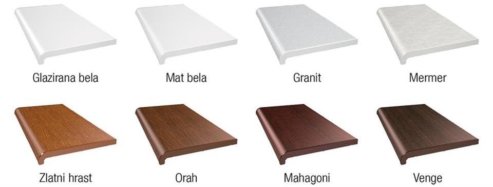 PVC podprozorske daske u različitim bojama - prilagodite enterijeru