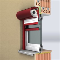 Spoljna roletna sa rondo ALU kutijom, klasičan oblik i kvalitetna aluminijumska izrada za dugotrajan rad.