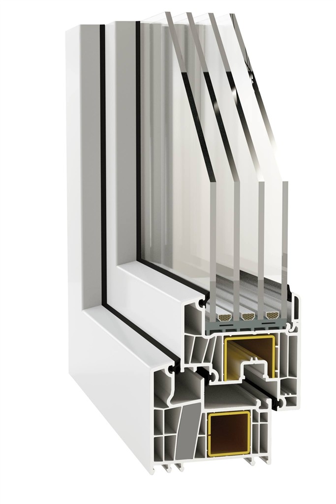 Površina i tekstura PVC materijala prozora DECCO 83
